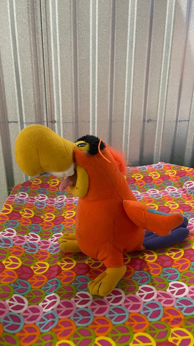 Mattel Arco Toys Aladdin Iago Plush Doll 9.5"